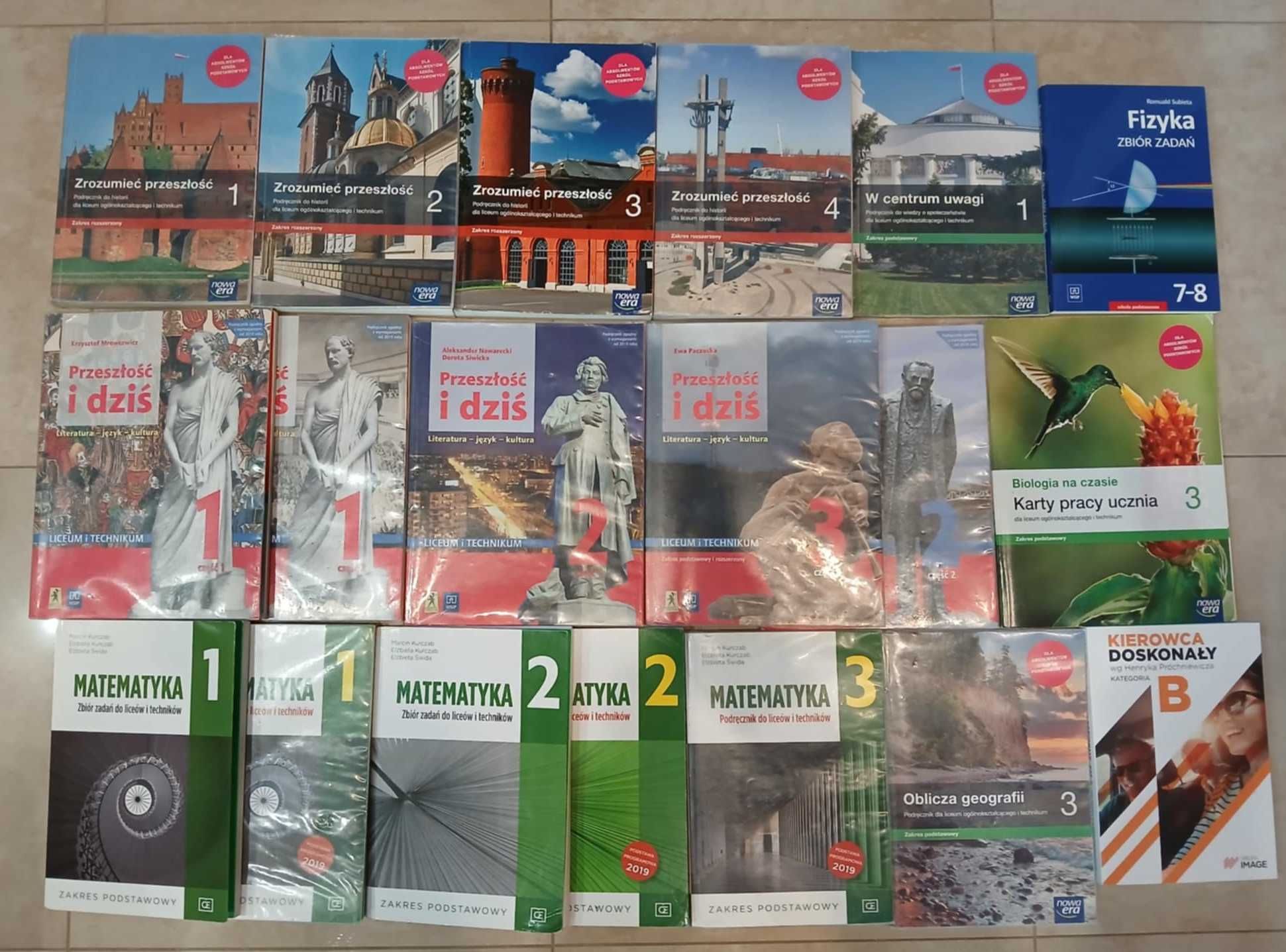 Książki, podręczniki  1,2,3,4 klasy liceum/technikum
