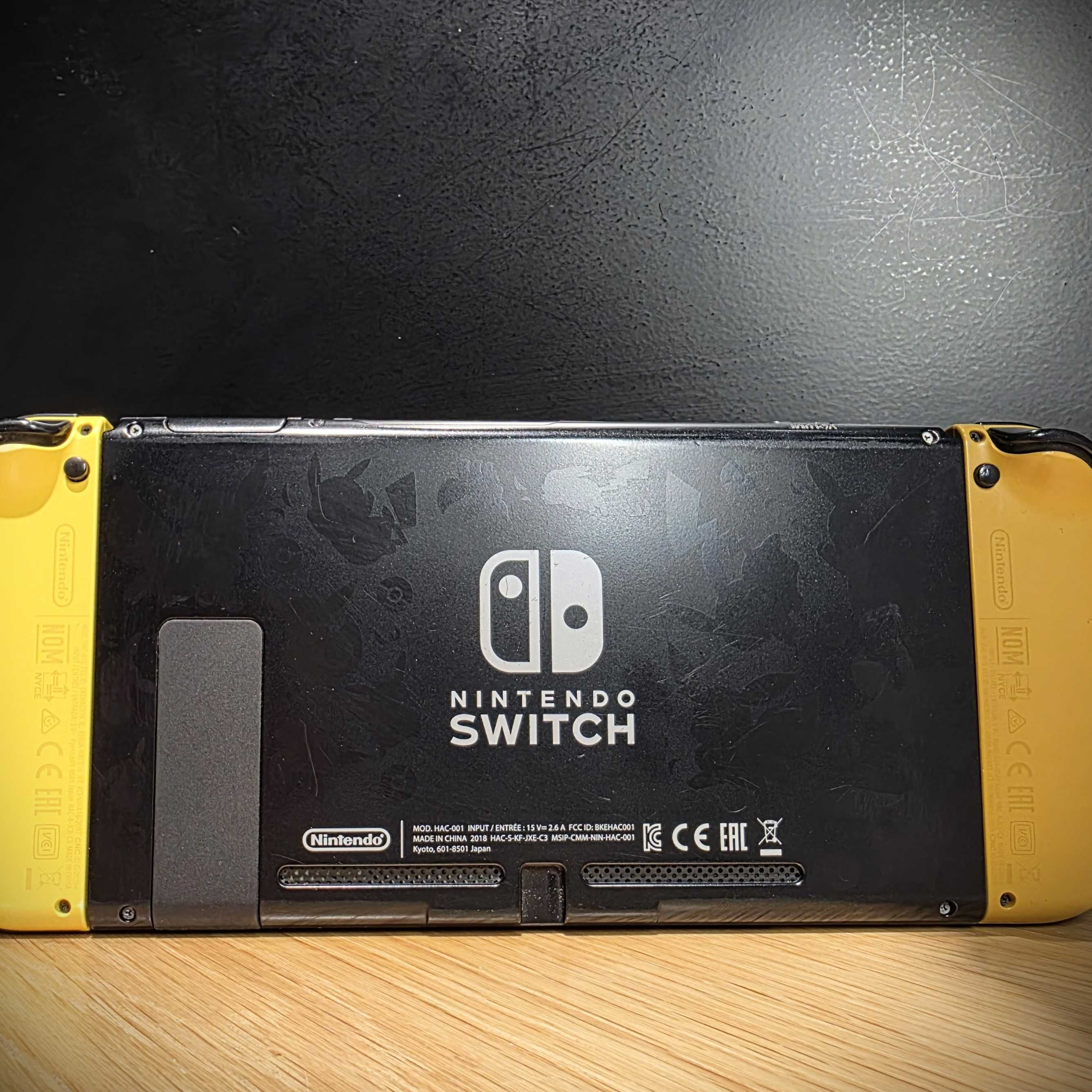 Komplet Konsola nintendo switch pokemon eevee pikachu pokeball