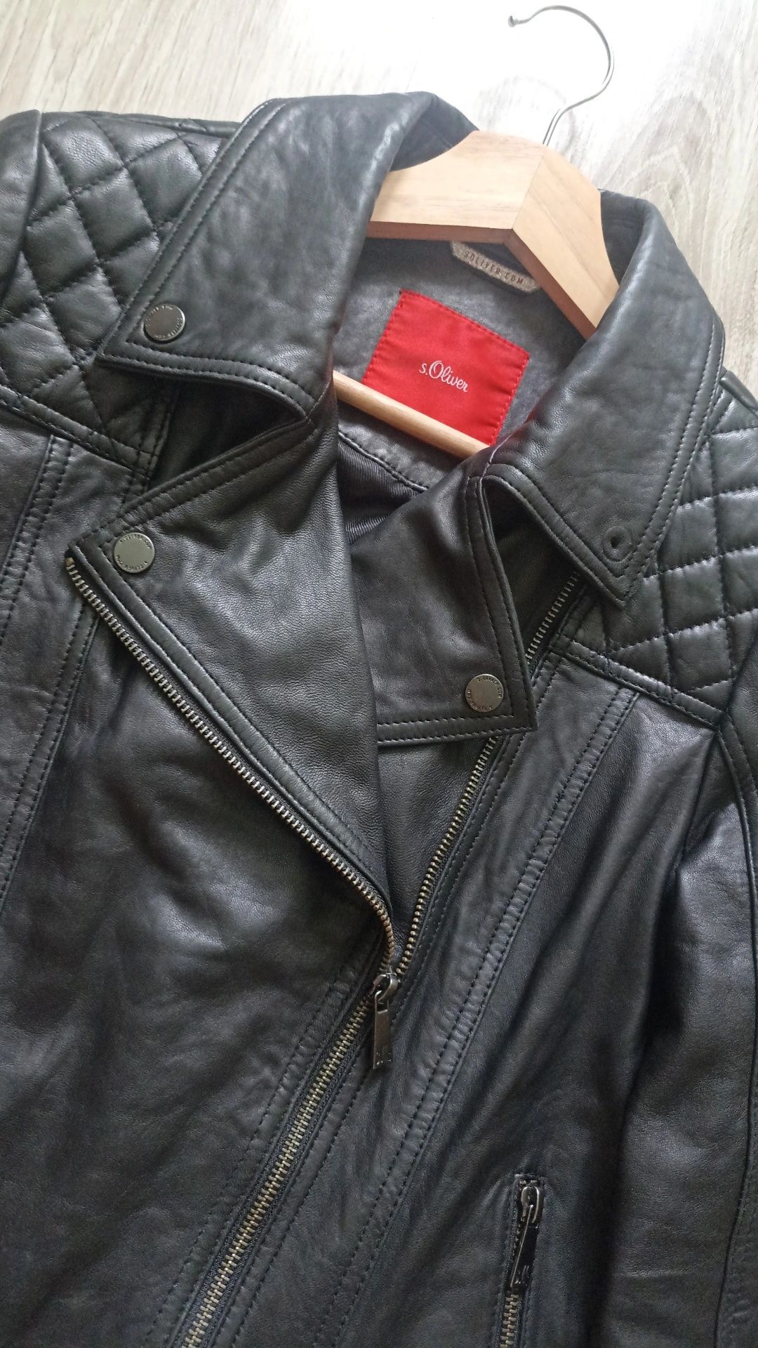 Кожаная куртка s.Oliver p XS-S
