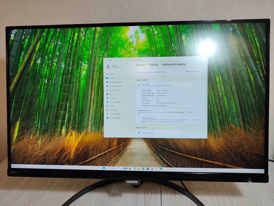4K Монітор Philips 276E8V 4K IPS