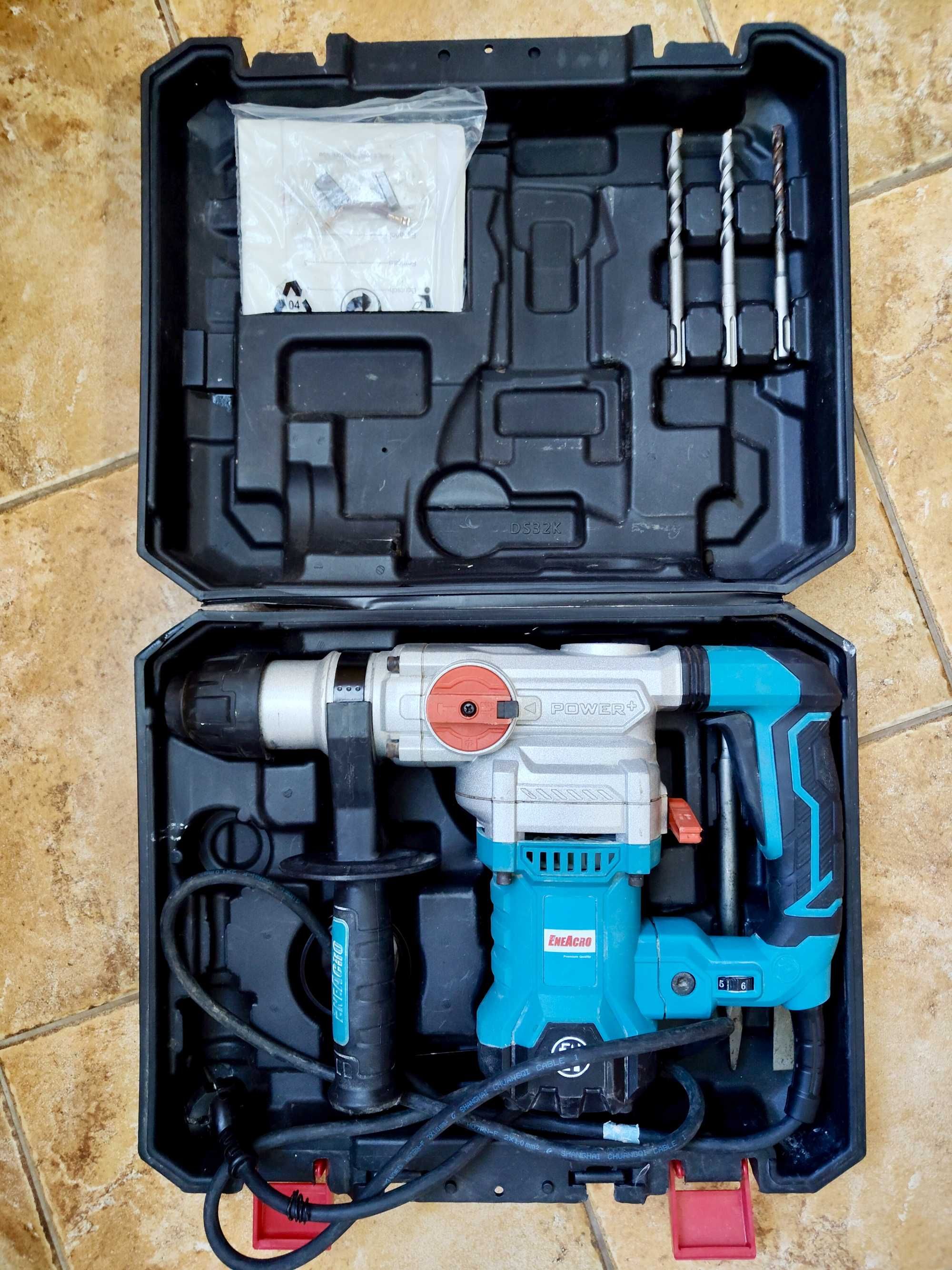 ENEACRO SDS-PLUS młot udarowo obrotowy 1500W młotowiertarka