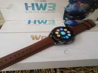 HW3 Pro Smartwatch com chamadas (Novo) pele Castanha