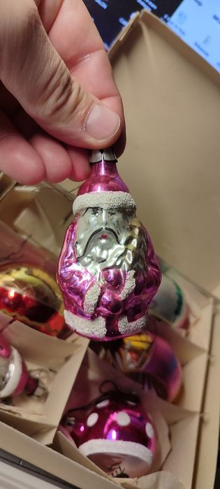 Bombki choinkowe z okresu PRL-U.