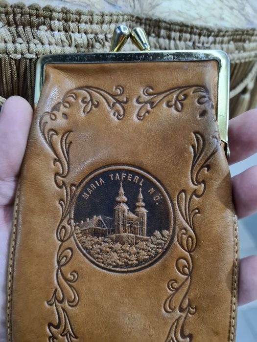 Винтажный Кожаный Кошелёк в Старинном Стиле Австрия