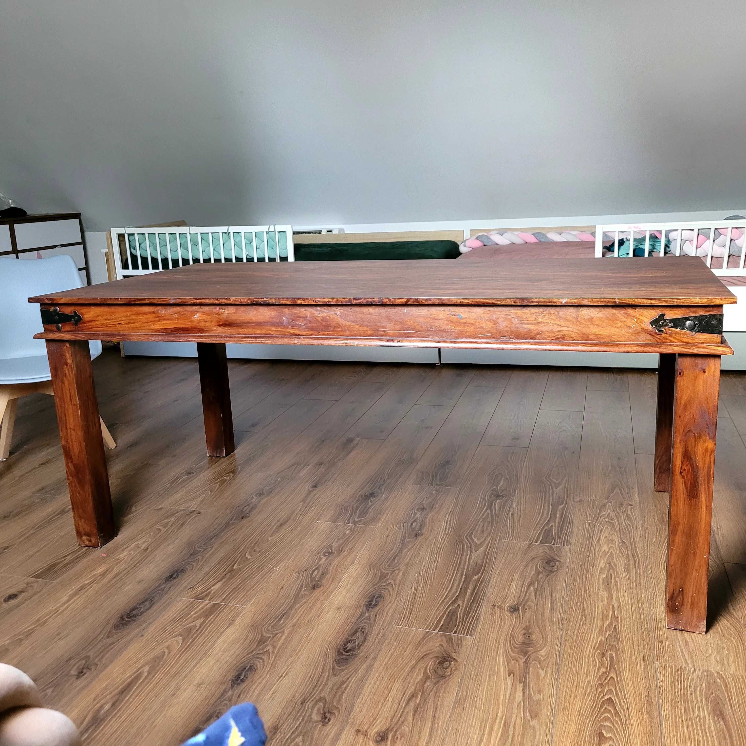 Stół drewniany  egzotyczne  drewno   180 x 80