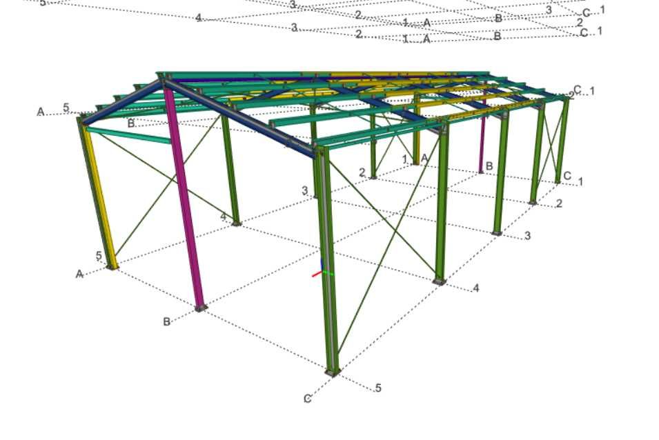 10x20x4 modułowa konstrukcja hali magazyn garaż obora wiata budynek