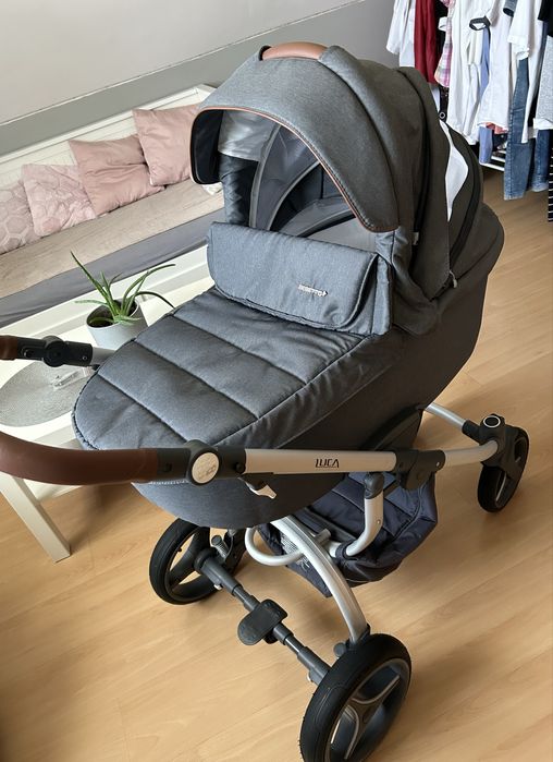 Wózek Bebetto Luca 2w1, fotelik Maxi Cosi Pebble Plus z bazą 2wayFix