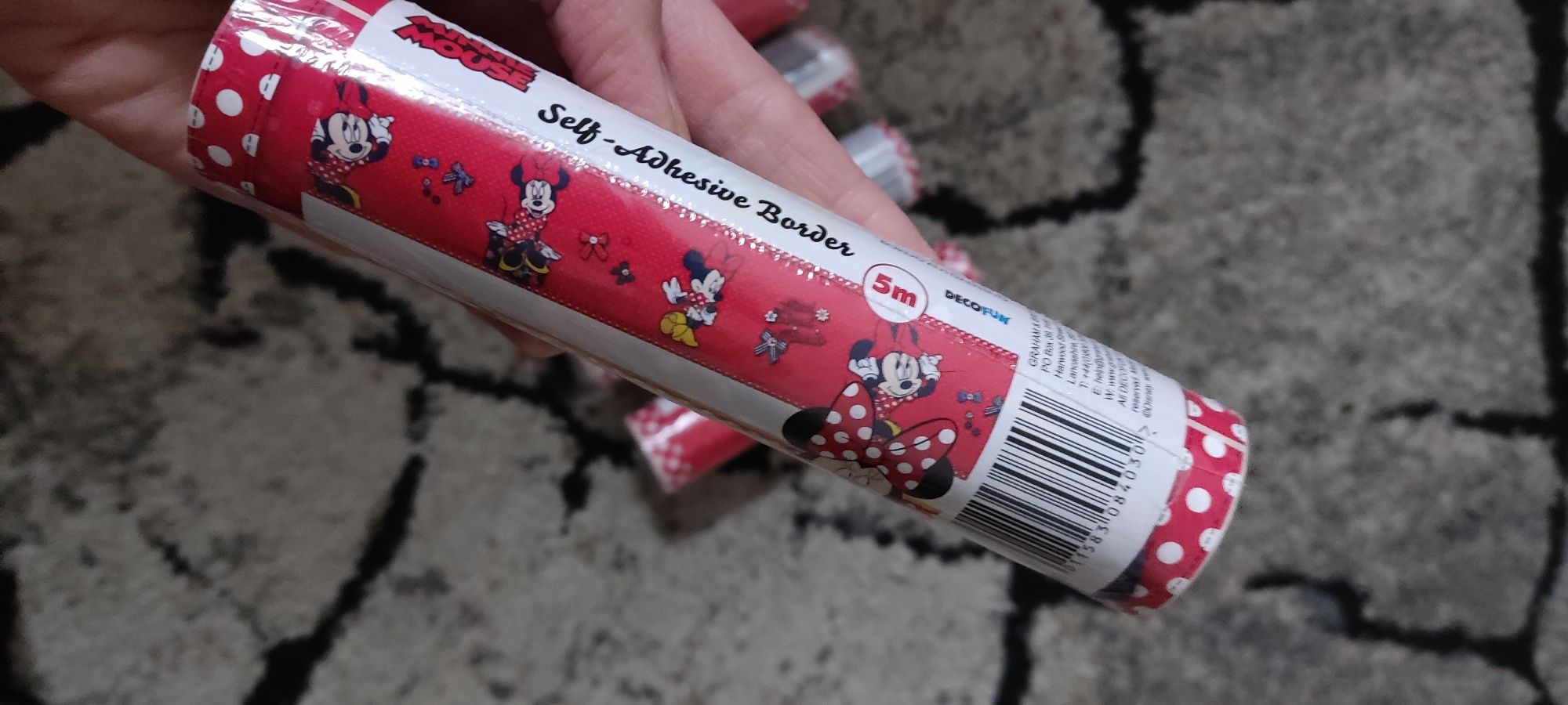 Disney Minnie Mouse Myszka pasek dekoracyjny naklejka border tapeta 5m