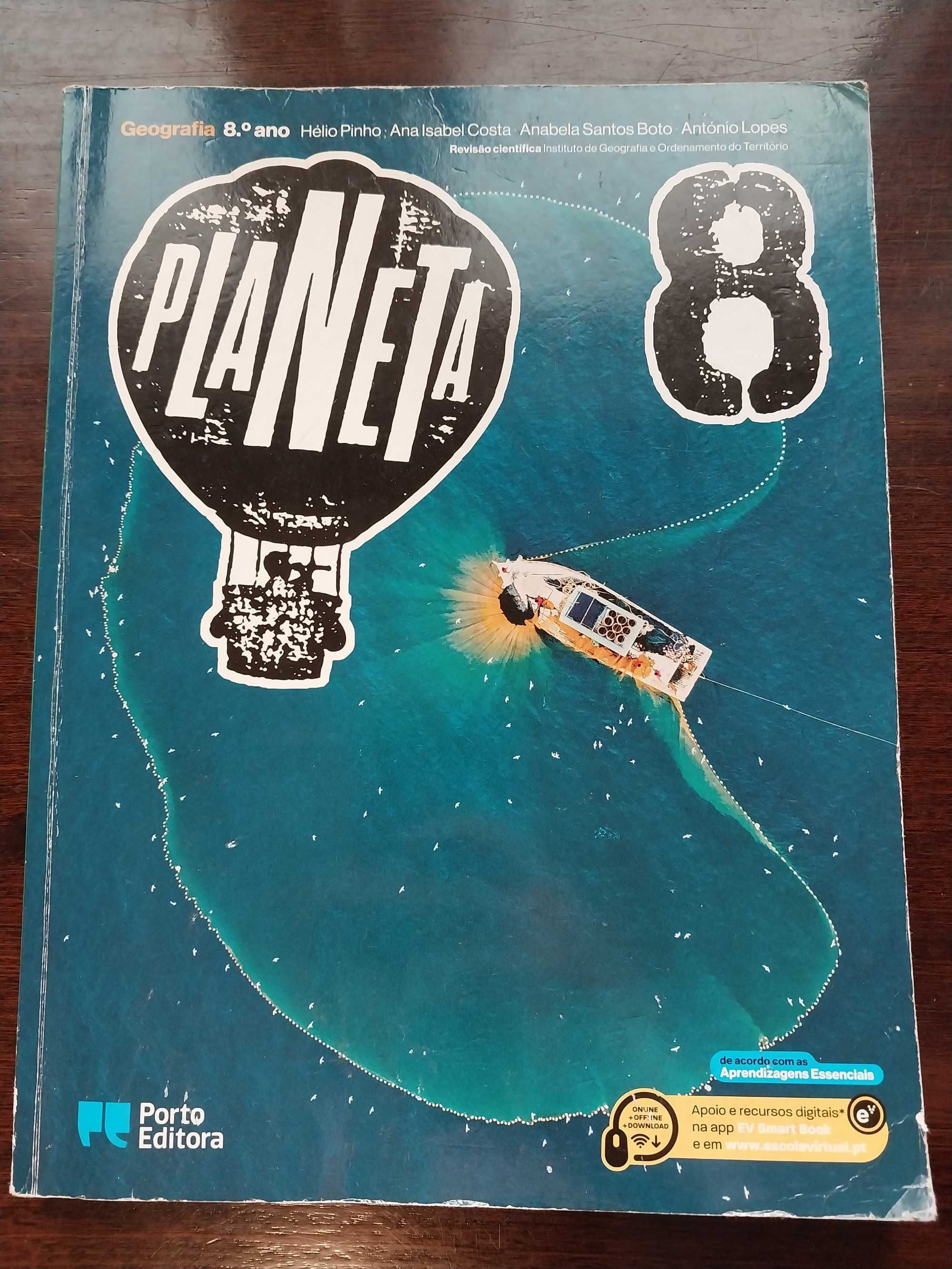 Manual e Caderno de Atividades de Geologia Planeta 8.