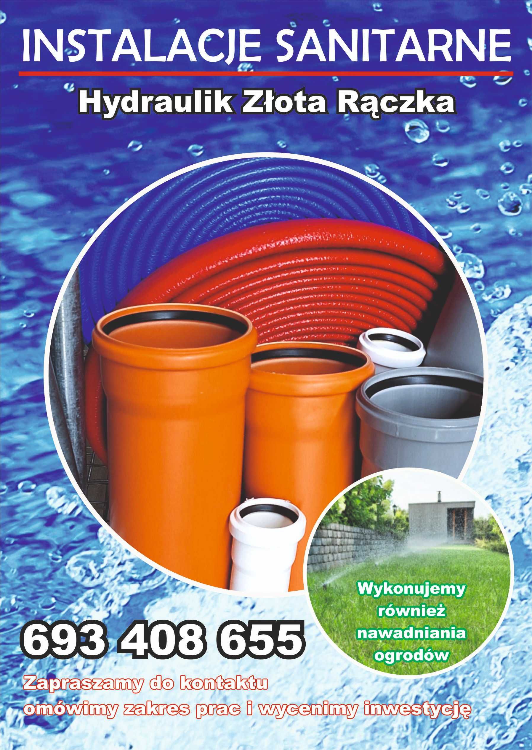 Hydraulik, kanalizacje, woda, podłogówki, kotłownie, instalacje