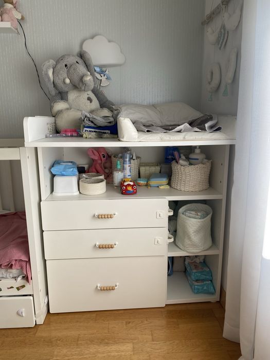 Muda fraldas Trocador branco IKEA