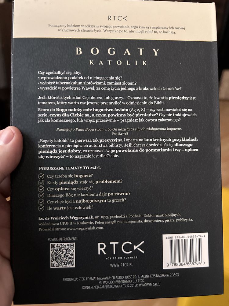 Bogaty katolik. Ks. Wojciech Węgrzyniak. CD