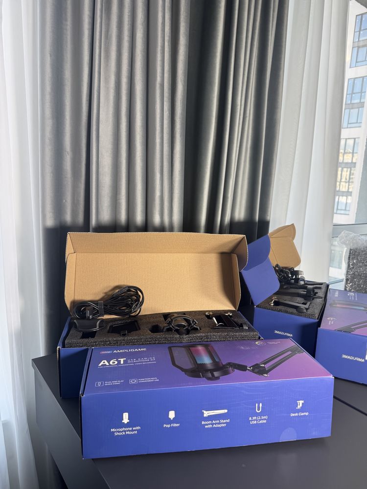 Продам нові USB-мікрофони Fifine AmpliGame A6T