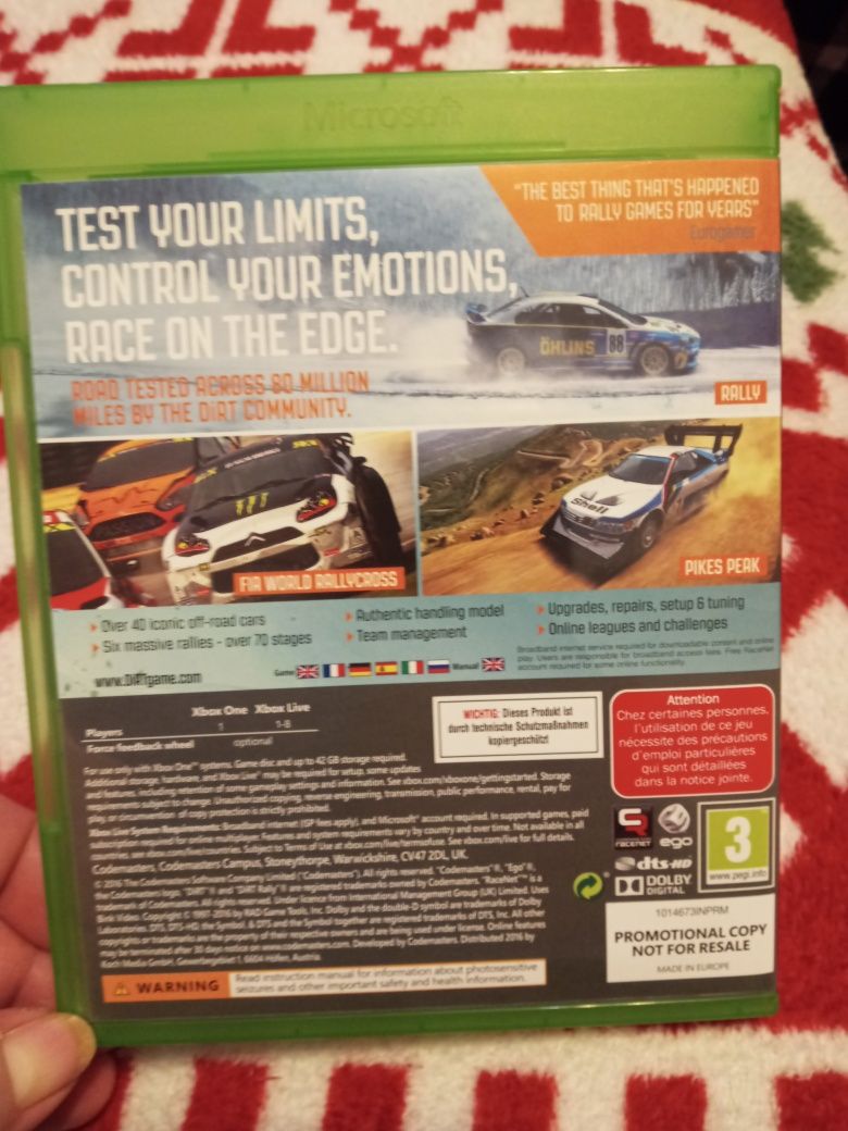 Dirt Rally gra Xbox one