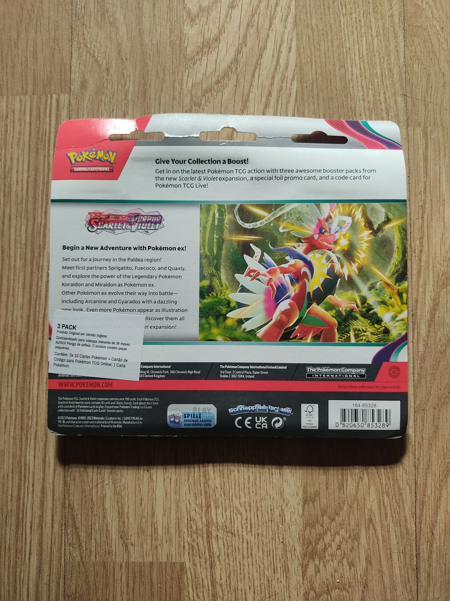Conjunto 3 booster pack pokemon