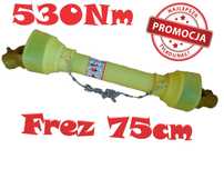 PROMOCJA WOM wałek przegubowy 75cm drobny frez frezowany mocny NOWY
