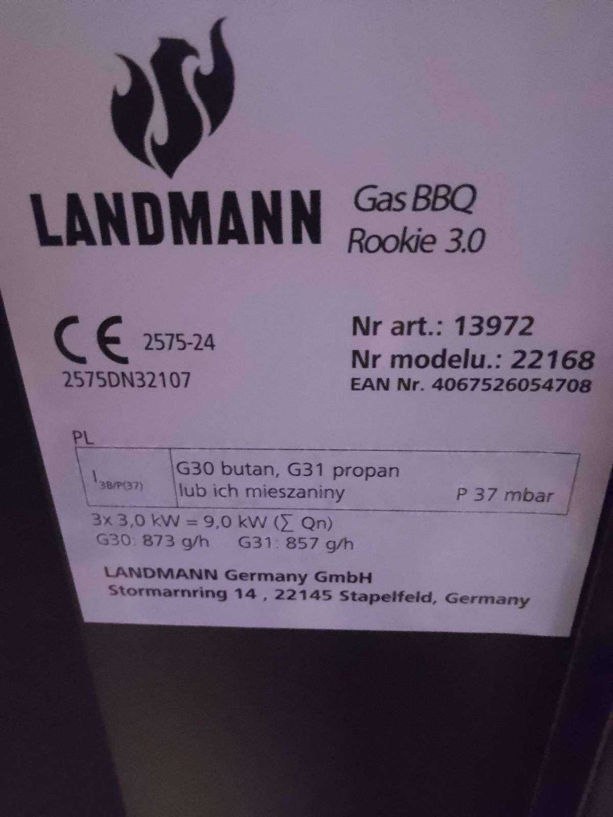 Grill gazowy LANDMANN Rookie 3.0