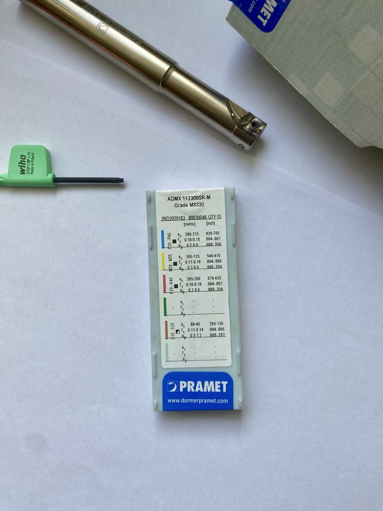 Głowica frezarska 16A2R050A16-SAD11E-C + ADMX 11 T308SR-M Nowe!