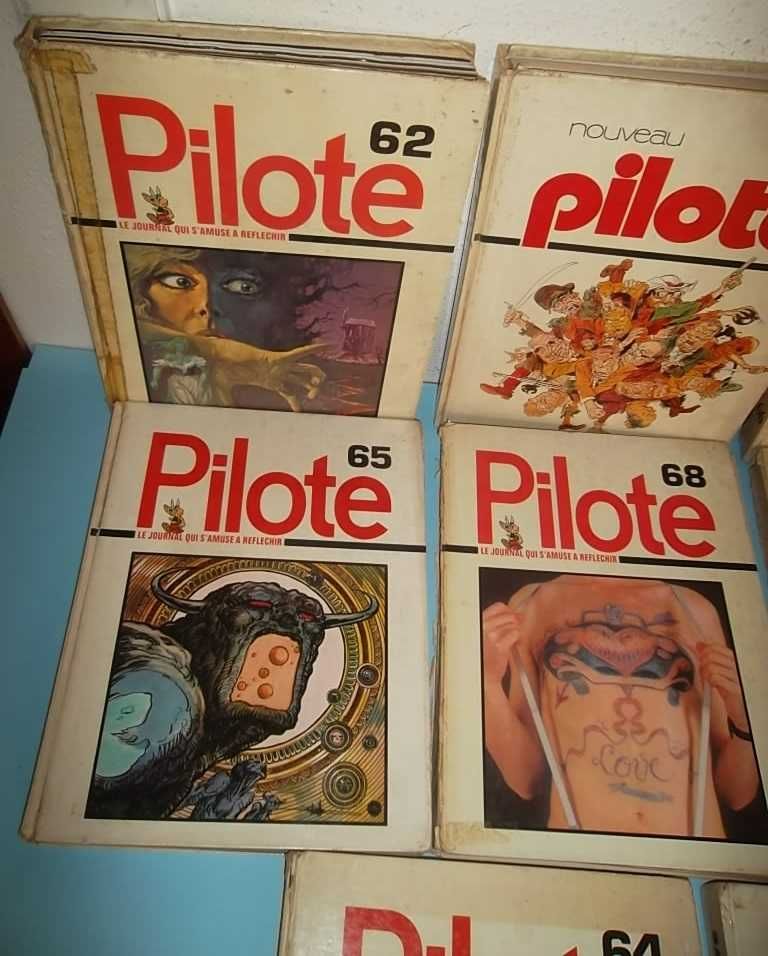 PILOTE - 7 Volumes encadernados desde 1973