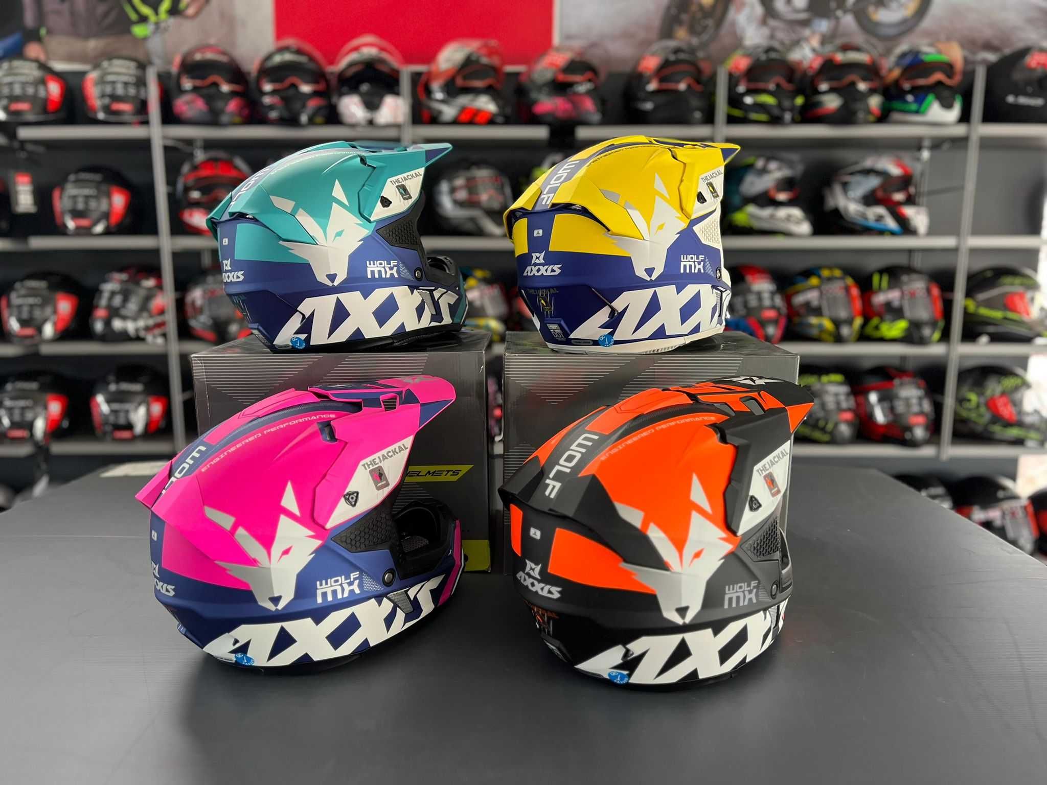 Capacete Cross Axxis Wolf - 2 Anos de garantia