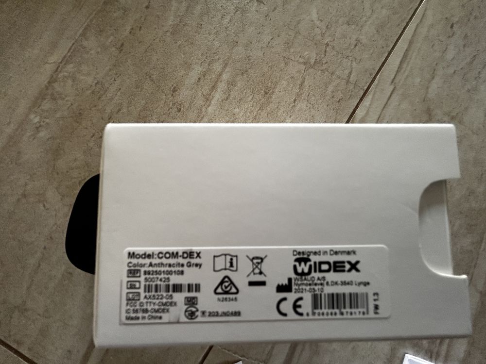 2 aparaty słuchowe Widex Evoke 220 E2-FM silver grey kupione 2023