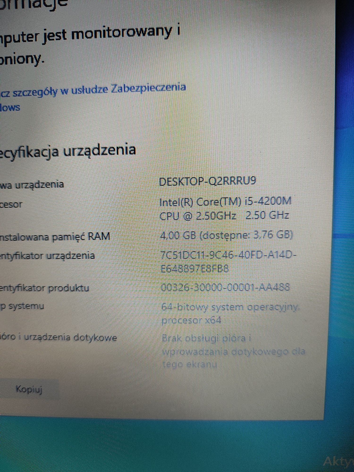 Laptop Lenovo i5 17,3"