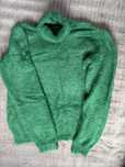 Golf sweter zielony zimowy