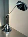 Designerska Chromowana Lampa Heico Linke dla Brilliant Leuchten 1980te