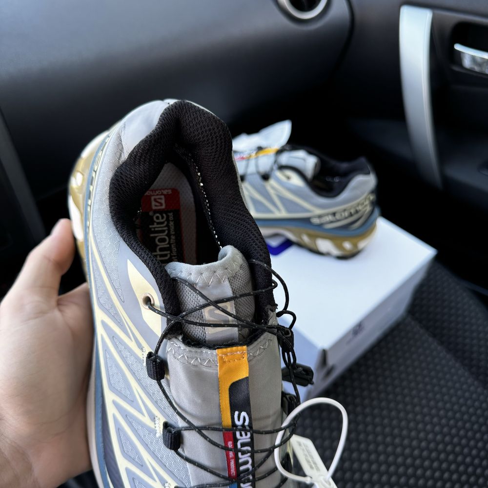 Чоловічі термо кросівки саломон Salomon XT6 beige Gore Tex осінь зима