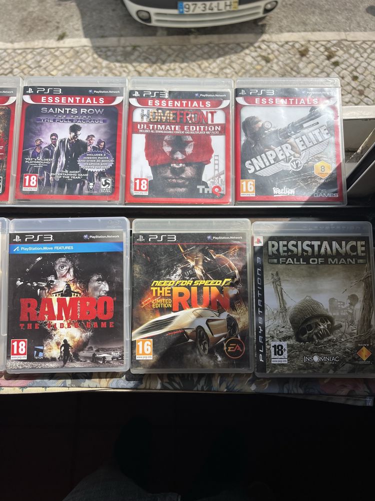 PS3+2 Comandos+Jogos