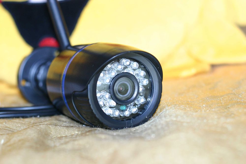 Цифровая беспроводная видеокамера наблюдения, Wi-Fi, Lan, карта памяти