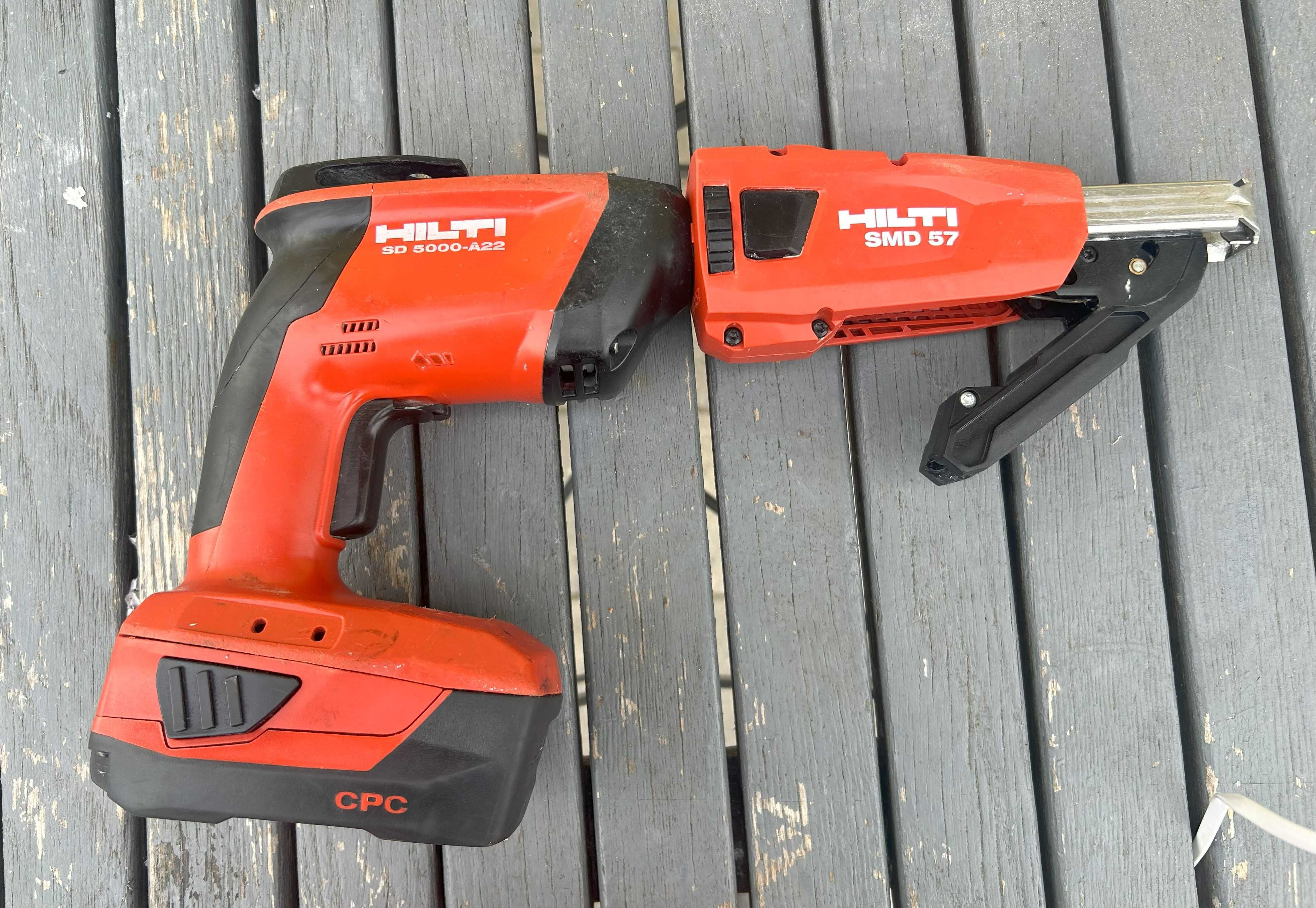 HILTI SD 5000-A22 Wkrętarka Do Płyt K/G  SMD 57 AKU. 3.0Ah