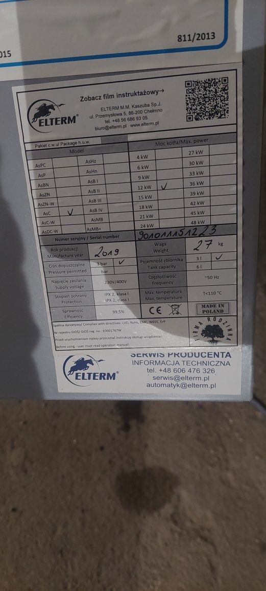 Piec elektryczny 12 kw