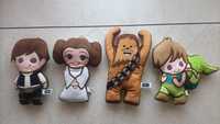 Star Wars - Peluches Han Solo, Chewbacca, Leia, Luke e Yoda