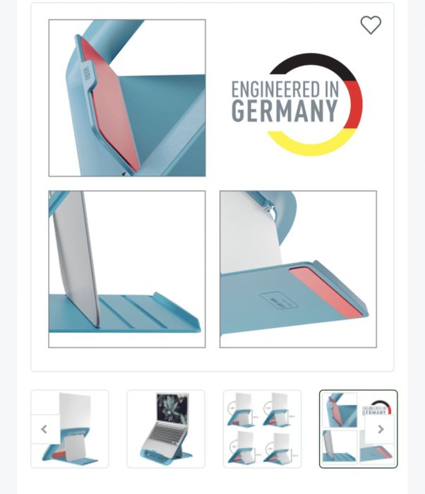 Podstawa pod laptop LEITZ ERGO COSY niebieska