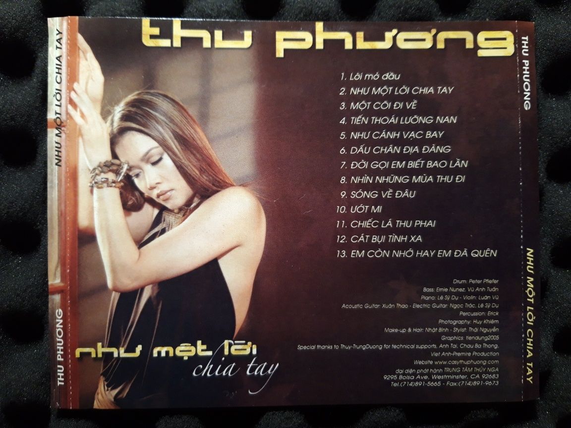 Thu Phu'o'ng - Nhu' Mot Lo'i Chia Tay (CD, 2011, AUTOGRAF?)