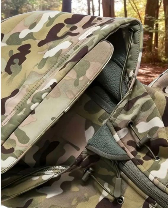 Тактична куртка комуфляж-Soft Shell Мультикам(Розмір М і L)