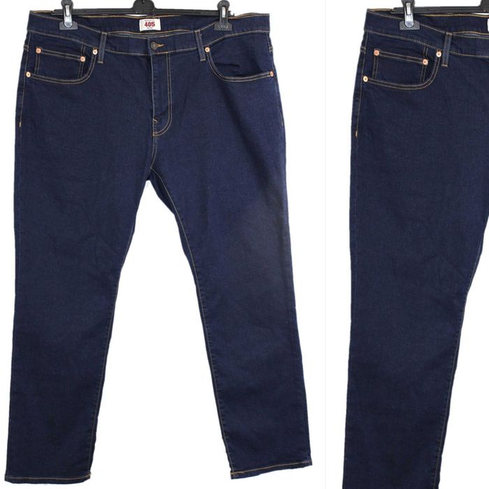 PEARSON damskie spodnie jeans granatowe proste 52 6XL