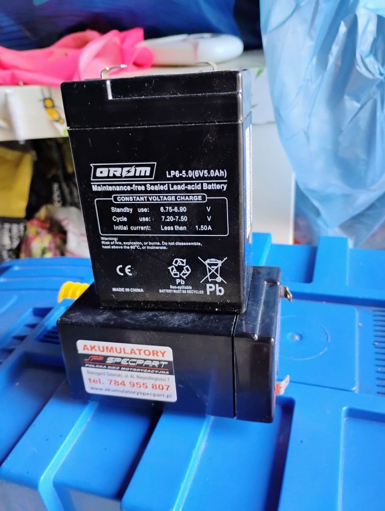 Akumulatory nowe do auta elektrycznego dla dzieci.