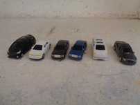 1:87 Lote de 6 carros para pista de comboio ou maquete