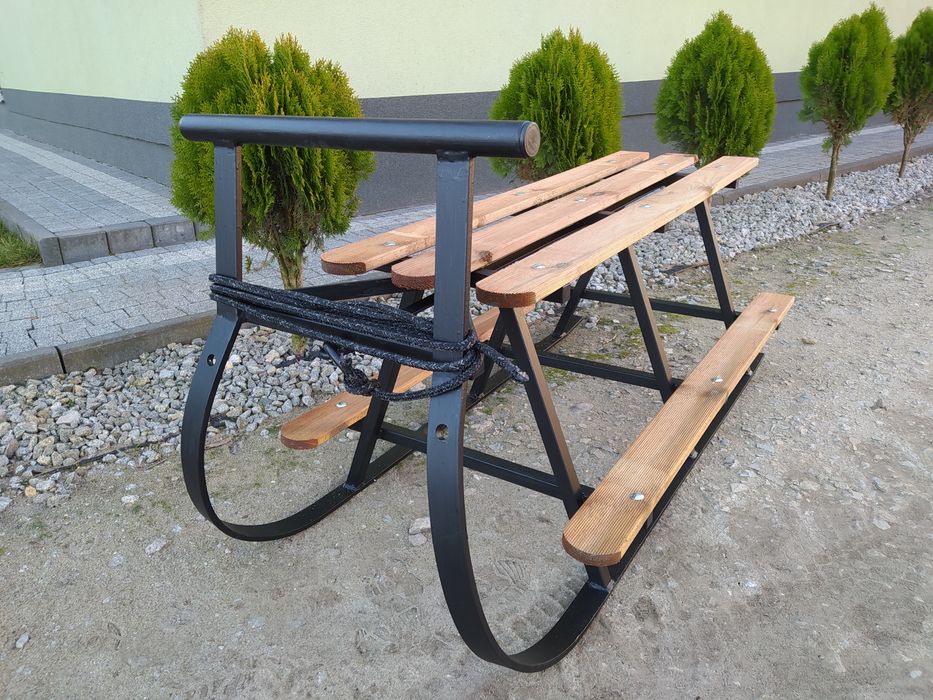 Sanki 120cm, sanki sanie kulig duże masywne