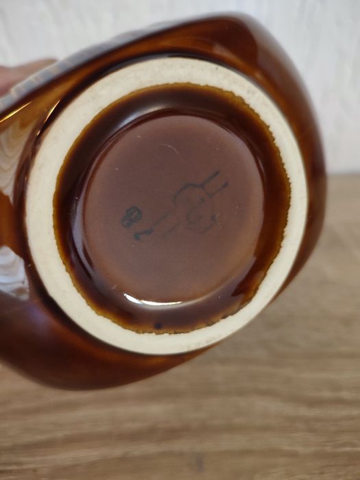 Okrągły wazon Pruszków porcelit