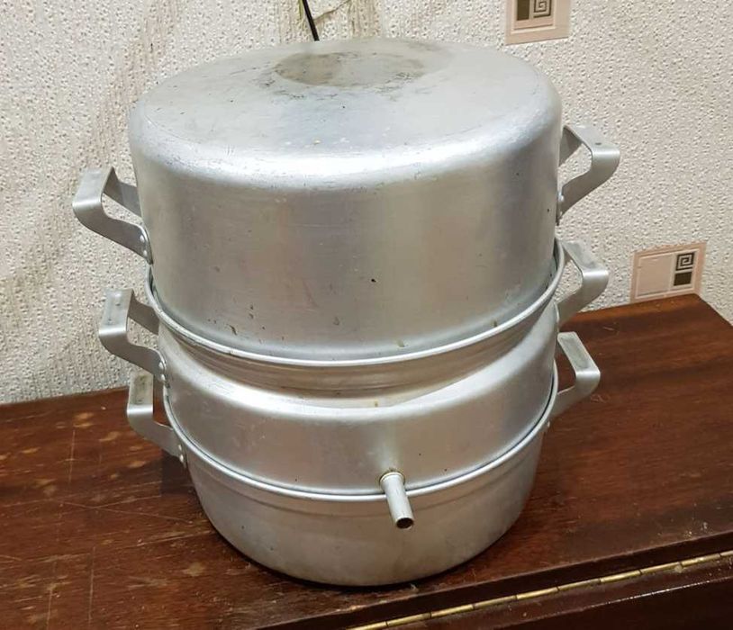 Оригінальна алюмінієва соковарка-пароварка виробництва СРСР,