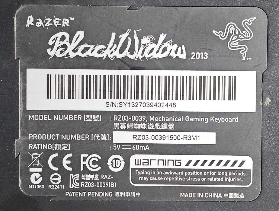 Klawiatura mechaniczna Razer BlackWidow