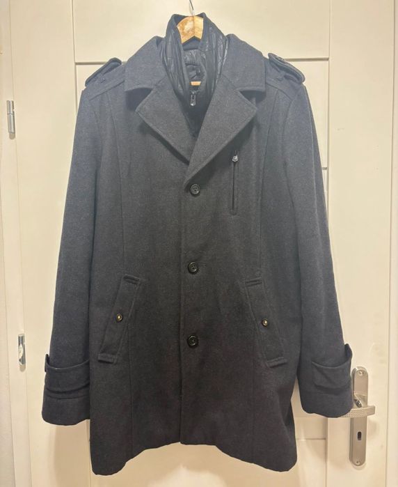 Clockhouse (C&A) - męski płaszcz / grafit, [L]