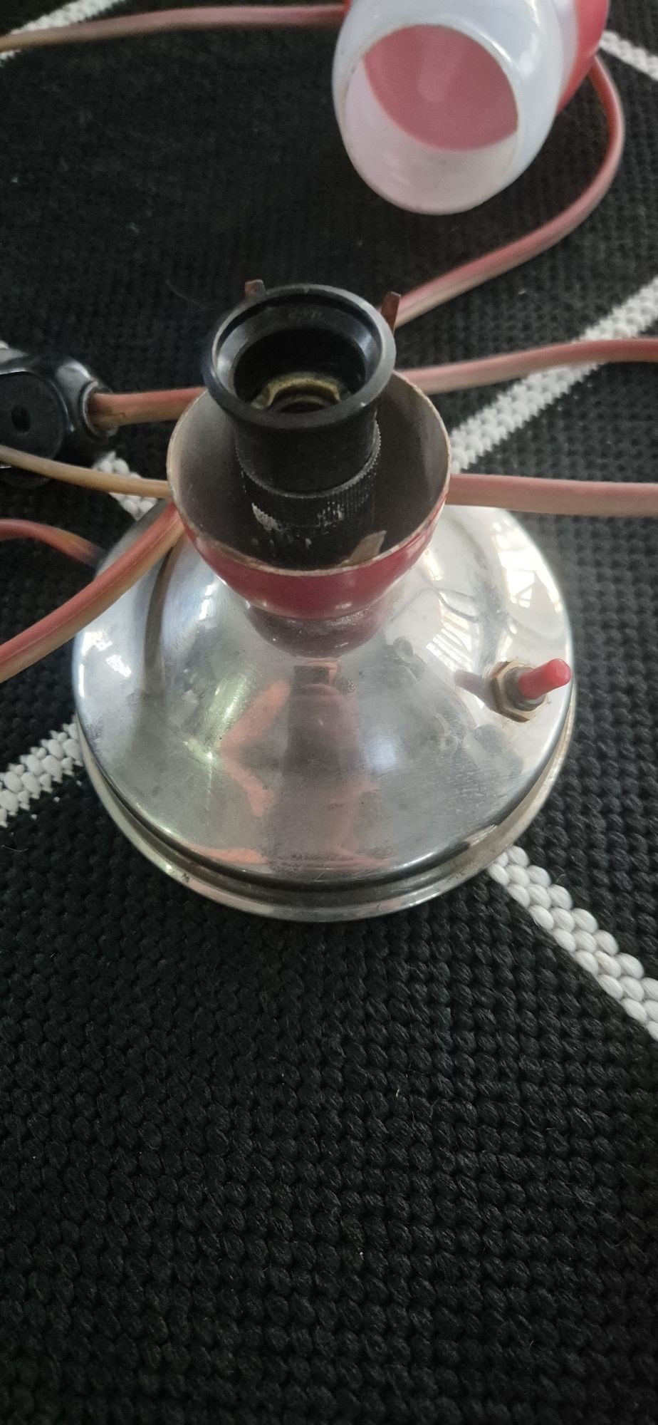 Lampka nocna polam grzybek x2 i muchomorek prl retro
