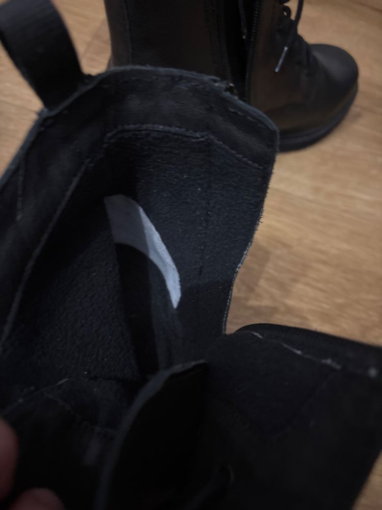 Buty 38 Lasocki oficerki-wojskowe, strażackie ocieplane