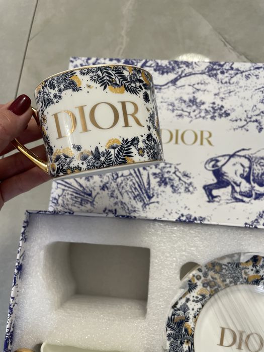 Посуда Dior подарочный сервиз Dior чайна чашка блюдце