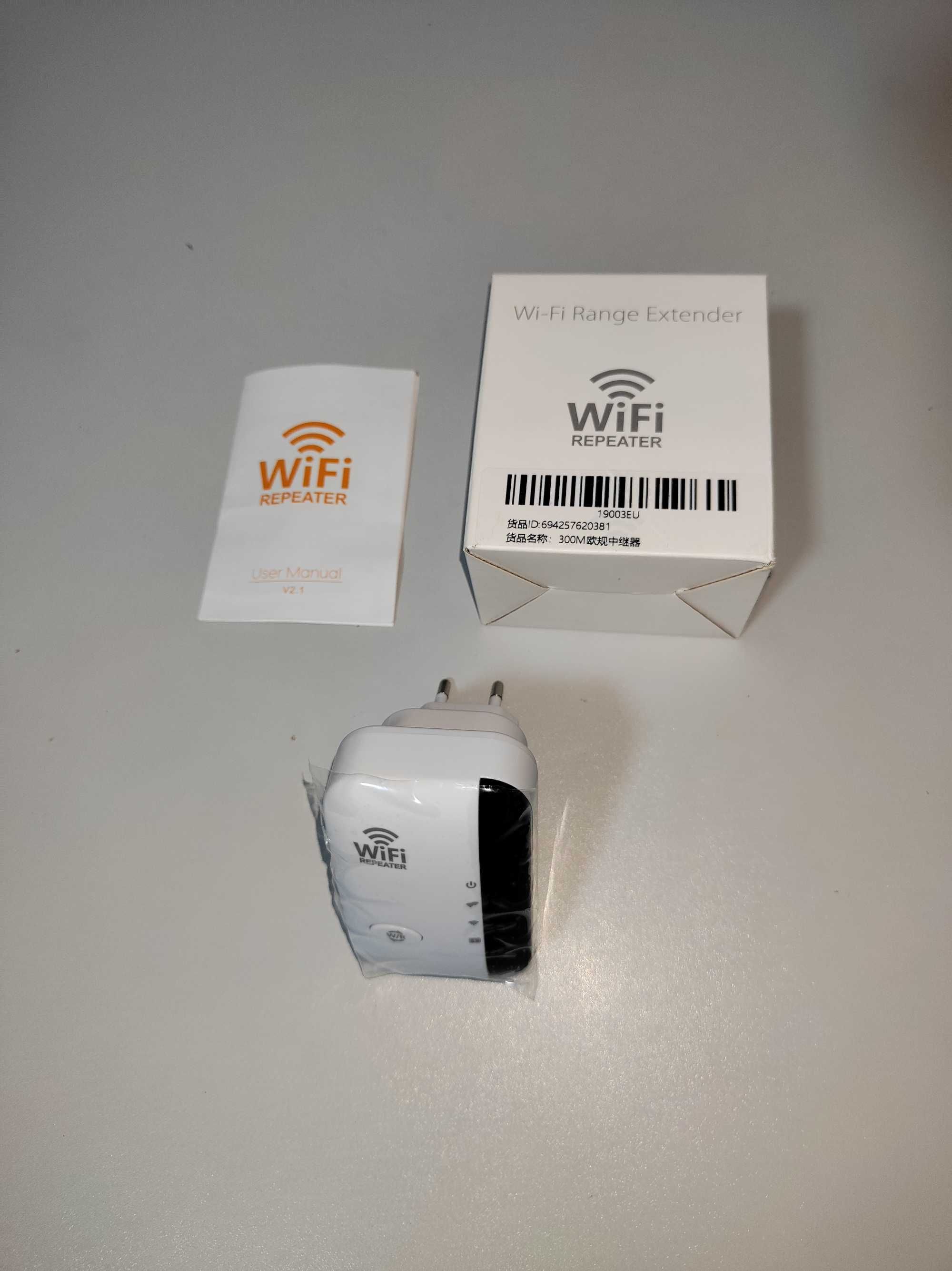 Wzmacniacz sygnału Wi-Fi Repeater 300 Mbps 2,4 GHz - Moc sygnału +200%