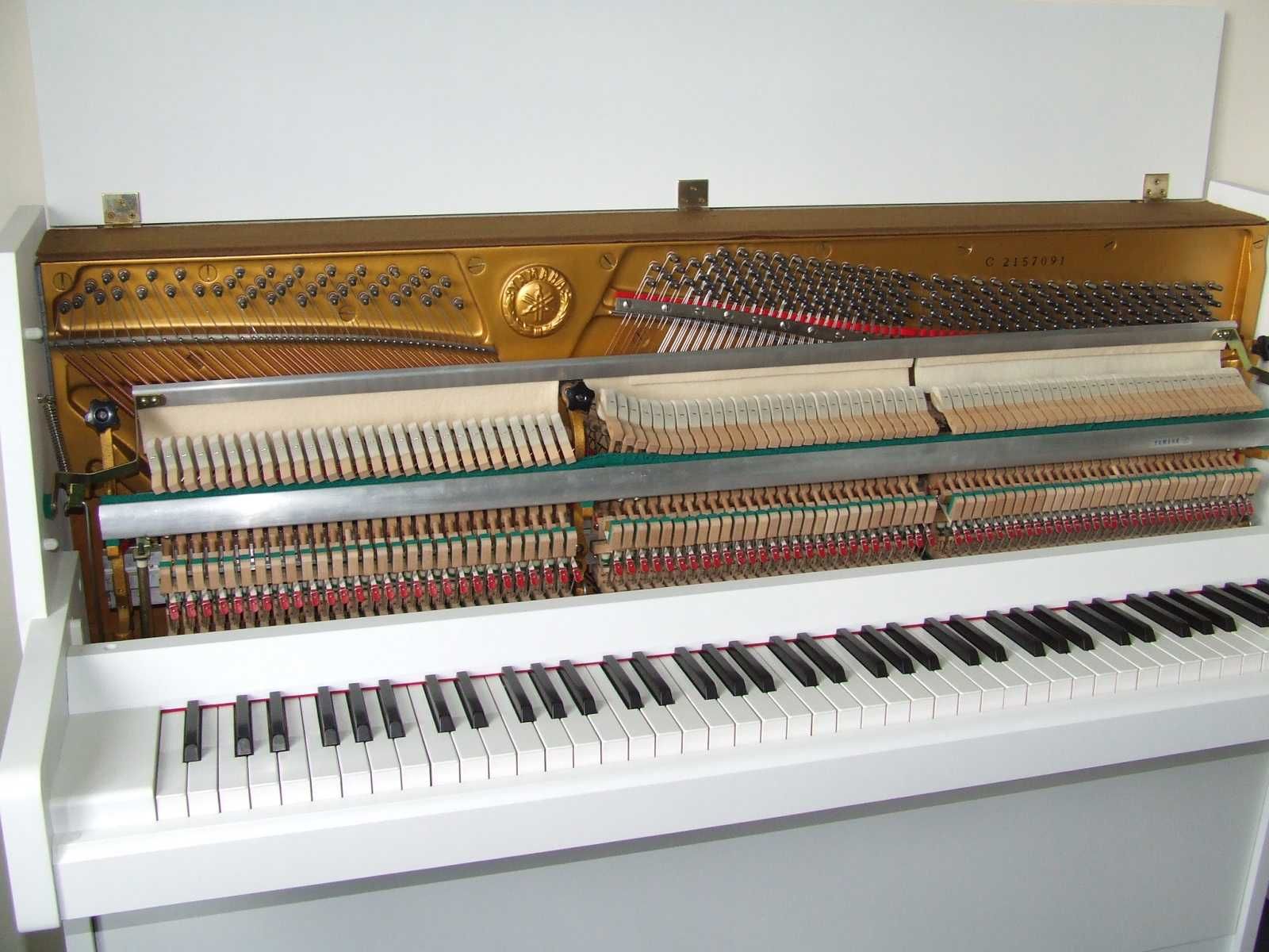 Pianino Yamaha, białe, made in Japan